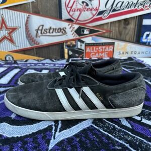 Size 13 - Adidas Campus‎ ADV Silas Mens Core Black Suede Shoes S85070